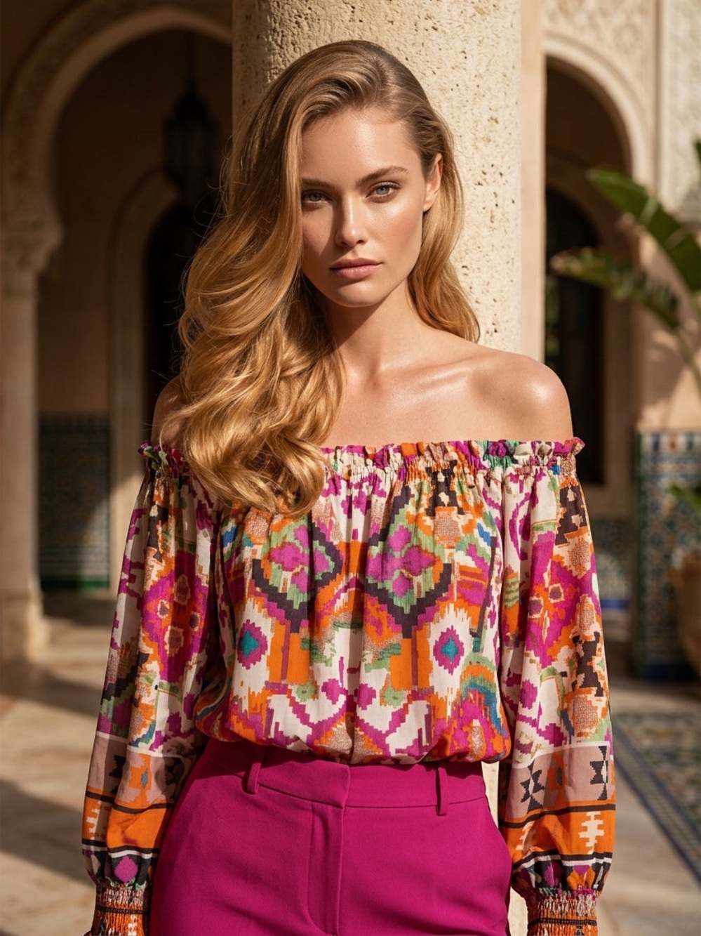 Christian Soriano Peasant Top Medium
